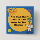 Search for alien birthday badges Outer space
