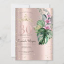 Search for tropical 30th birthday invitations Flowers