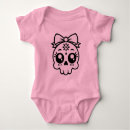 Search for girly skull baby clothes Bow