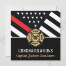 Search for firefighter retirement cards Thin red line flag