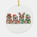 Search for english bulldog christmas tree decorations Funny