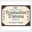 Search for certificate stickers Graduation