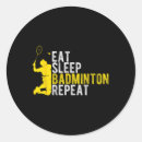 Search for hand fans stickers Favourite hobby badminton