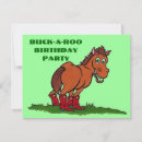 Search for horse horizontal 4x5 invitations Cute