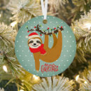 Search for sloth christmas tree decorations Funny