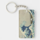 Search for waving rectangular key rings Great wave