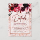Search for floral wedding enclosure cards Elegant