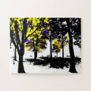 Search for black and white abstract art puzzles Forest
