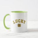 Search for lucky clover mugs Green