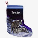Search for wolves christmas stockings Grey wolf