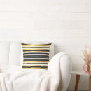Search for black and gold stripes cushions White