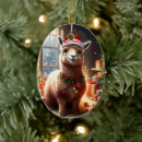 Search for llama christmas tree decorations Santa