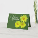 Search for yellow daisy birthday cards Botanical