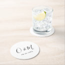 Search for monogram wedding coasters Simple