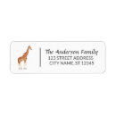 Search for baby safari return address labels Giraffe