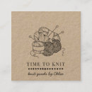 Search for yarn business cards Knitter