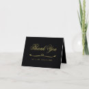 Search for black and gold wedding thank you cards Classy