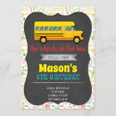 Search for school bus party invitations Wheels on the bus