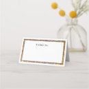 Search for gold place cards Table setting