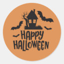 Search for orange house stickers Halloween