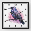 Search for gothic crow clocks Halloween