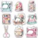 Search for antique sewing machine stickers For her