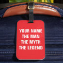 Search for funny luggage tags Typography