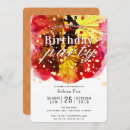 Search for autumn leaves birthday invitations Orange