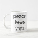 Search for peace love yoga mugs Namaste