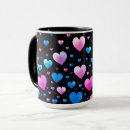 Search for blue heart mugs Colourful