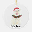Search for pug christmas tree decorations Watercolor