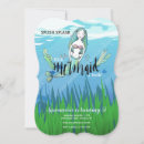 Search for mermaid birthday invitations Girl's