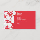 Search for hibiscus flower business cards Hawaii