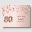 Search for 80th birthday guest books Pink