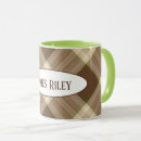Search for brown plaid mugs Pattern