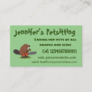 Search for beavers business cards Cute