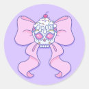 Search for skull bow stickers Kawaii
