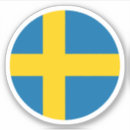 Search for sweden flag stickers Round