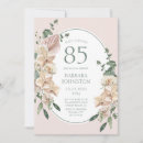 Search for floral 85th birthday invitations Flowers