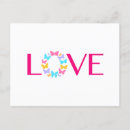 Search for love text postcards Colourful