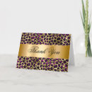 Search for purple leopard thank you cards Elegant