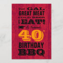 Search for bbq 40th birthday invitations Barbeque