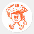 Search for coffee time stickers Hot drink
