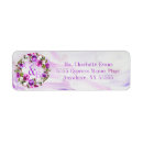 Search for purple monogram return address labels Initials