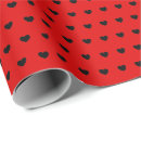 Search for red and black wrapping paper Hearts