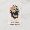 Search for gothic business cards Skull