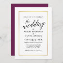 Search for purple black and gold invitations Simple