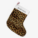 Search for leopard print christmas stockings Brown