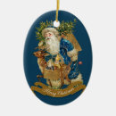 Search for vintage santa christmas tree decorations Blue