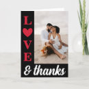 Search for red and black thank you cards Newly weds